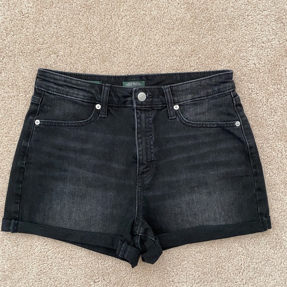 2 pair Black and Blue Denim Women Shorts - Picture 2 of 8